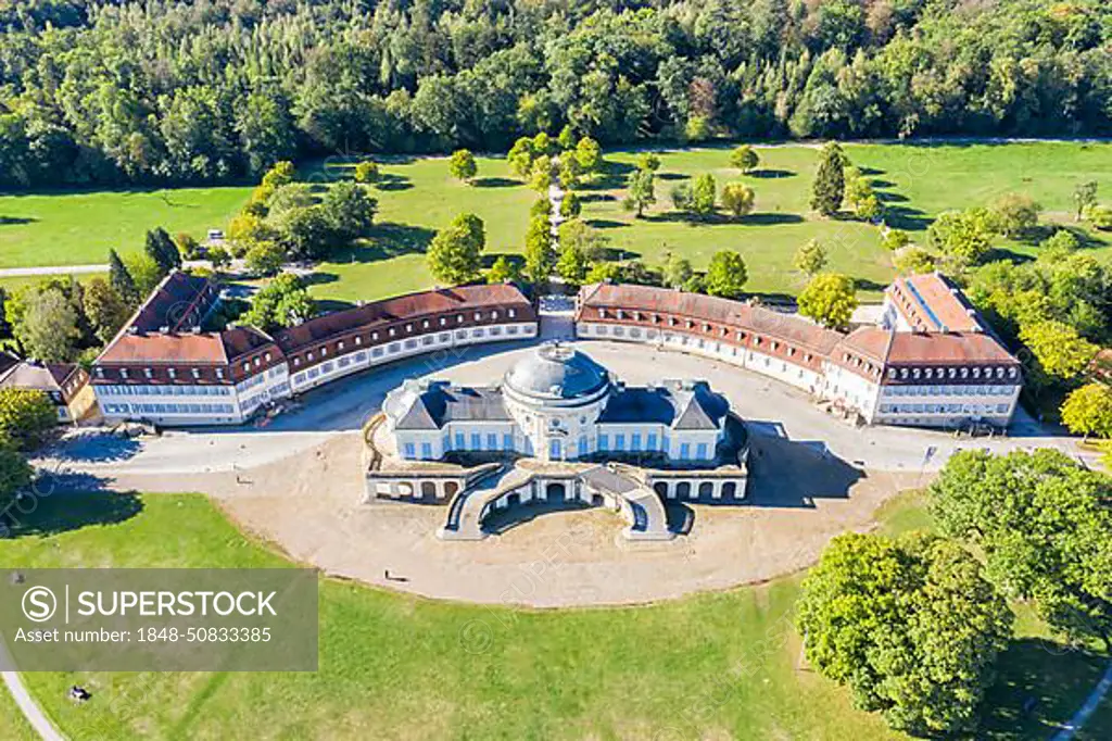 Solitude Castle aerial view city architecture travel, travel, Stuttgart, Germany, Europe