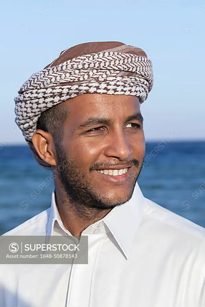 Portrait of a bedouin young man from Dahab, Egypt, Africa