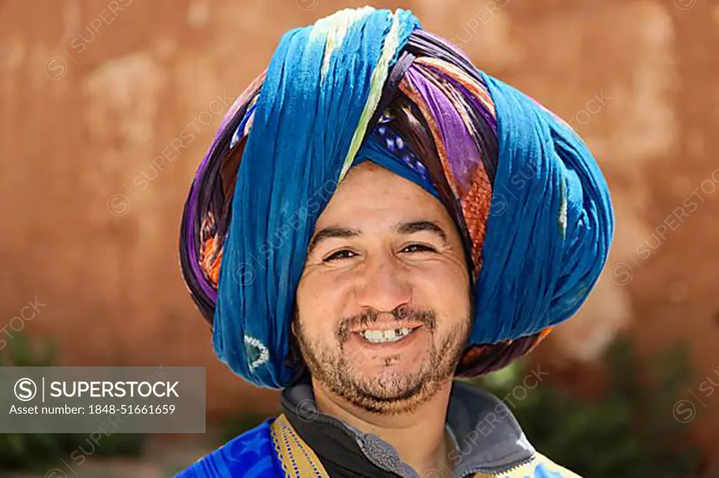 Portrait, Berber, Telouet in the High Atlas, Morocco, Africa