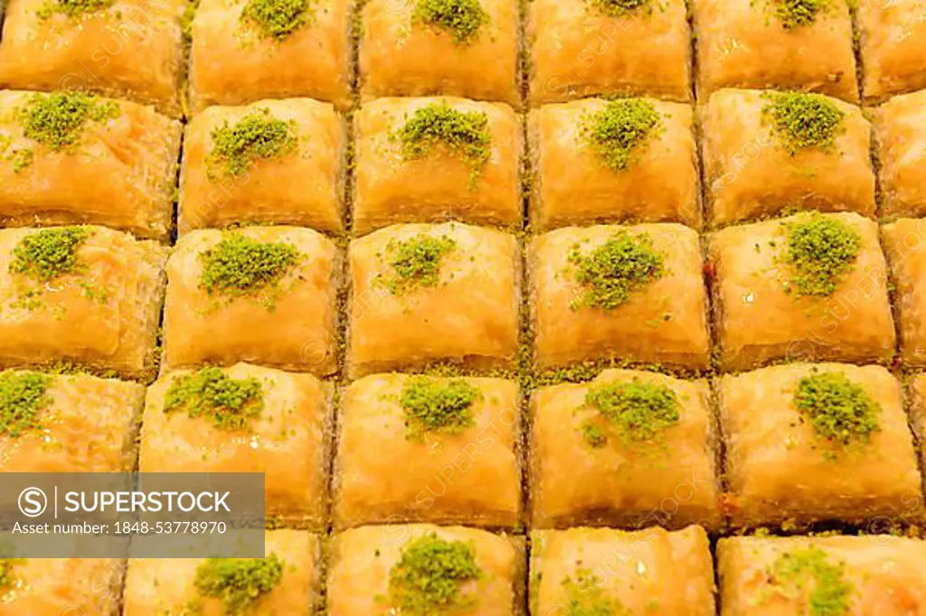 Baklava, Turkish sweets, Istanbul, European side, Istanbul Province, Turkey, European side, Europe