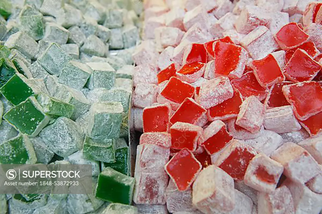 Lokum, Turkish delight, Turkish candy, Istanbul, Turkey, Europe, Istanbul, Istanbul Province, Turkey, Asia