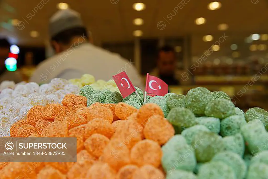 Lokum, Turkish delight, Turkish candy, Istanbul, Turkey, Europe, Istanbul, Istanbul Province, Turkey, Asia