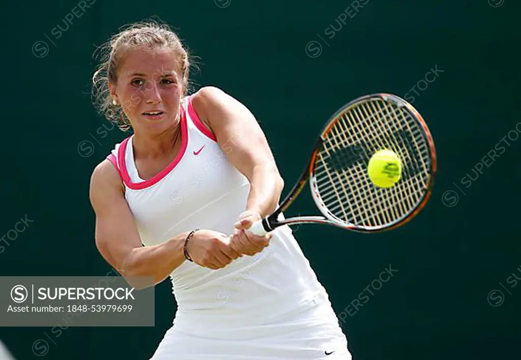 Annika Beck, GER, Wimbledon Championships 2012 AELTC, ITF Grand Slam Tennis Tournament, London, England, United Kingdom, Europe