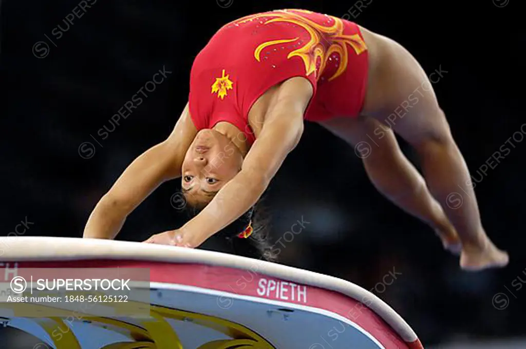 Artistic Gymnastics vault Sydney SAWA CAN Artistic Gymnastics World Championships 2007 Stuttgart Baden-Wuerttemberg Germany