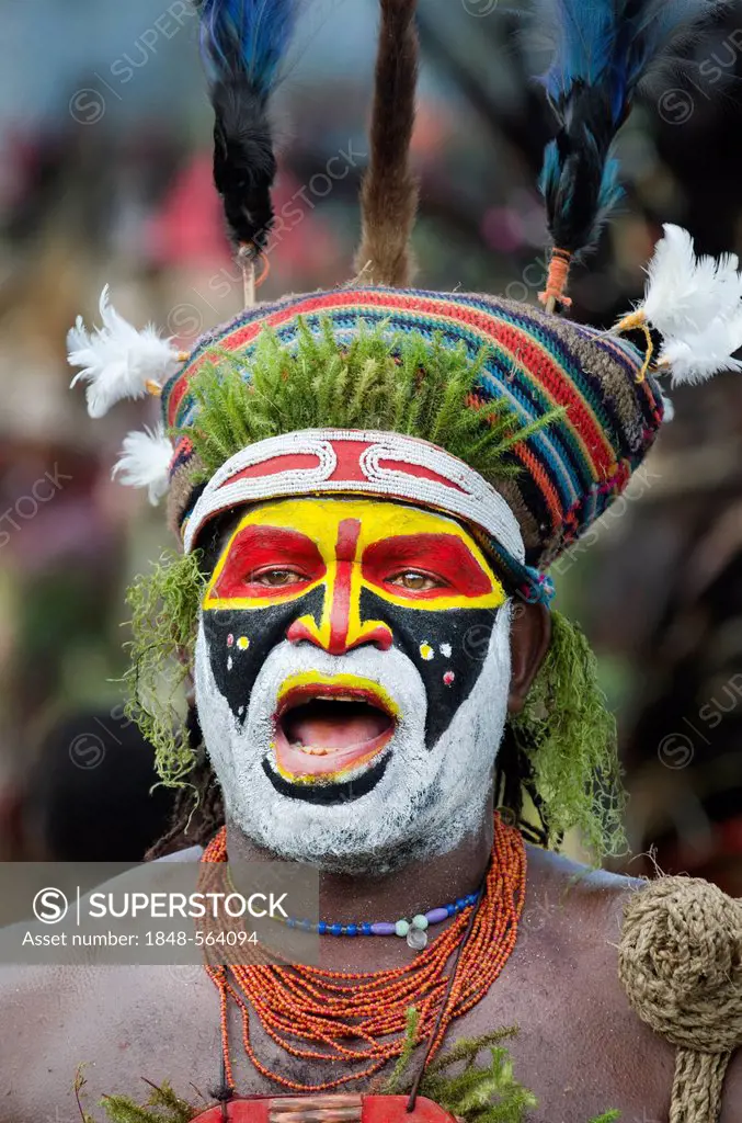 Western Highlander at Hagen Show, Western Highlands, Papua New Guinea, Oceania