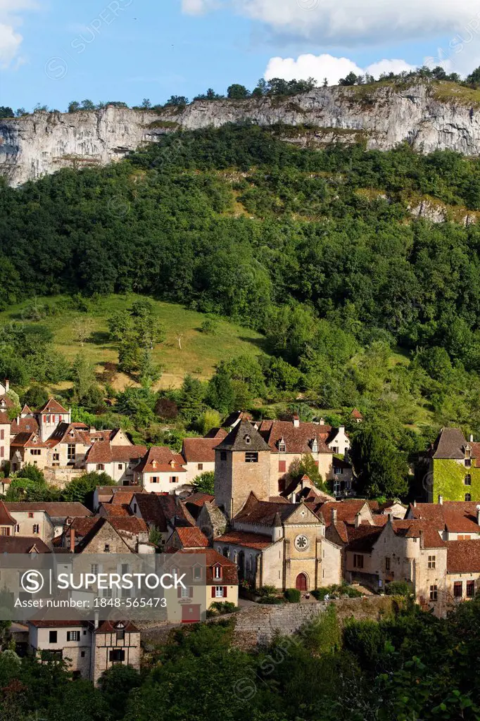 Autoire, labelled Les Plus Beaux Villages de France, The Most Beautiful Villages of France, Haut Quercy, Lot, France, Europe