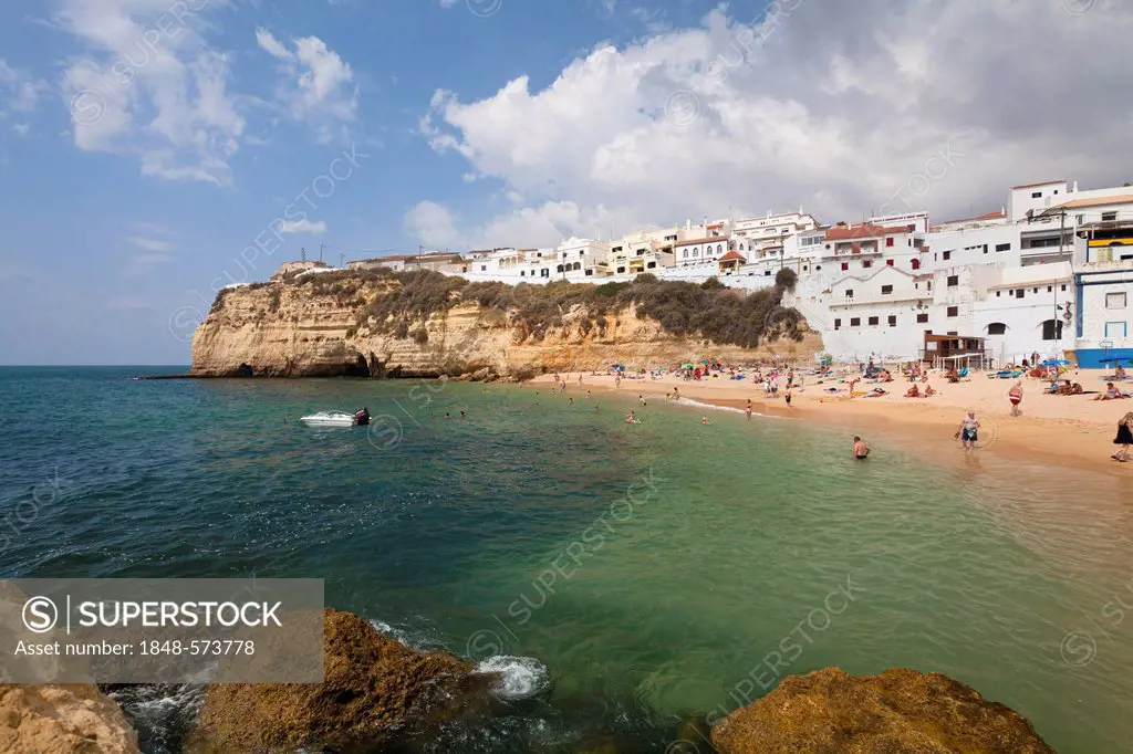 Fishing village of Carvoeiro, Atlantic Coast, Algarve, Portugal, Europe