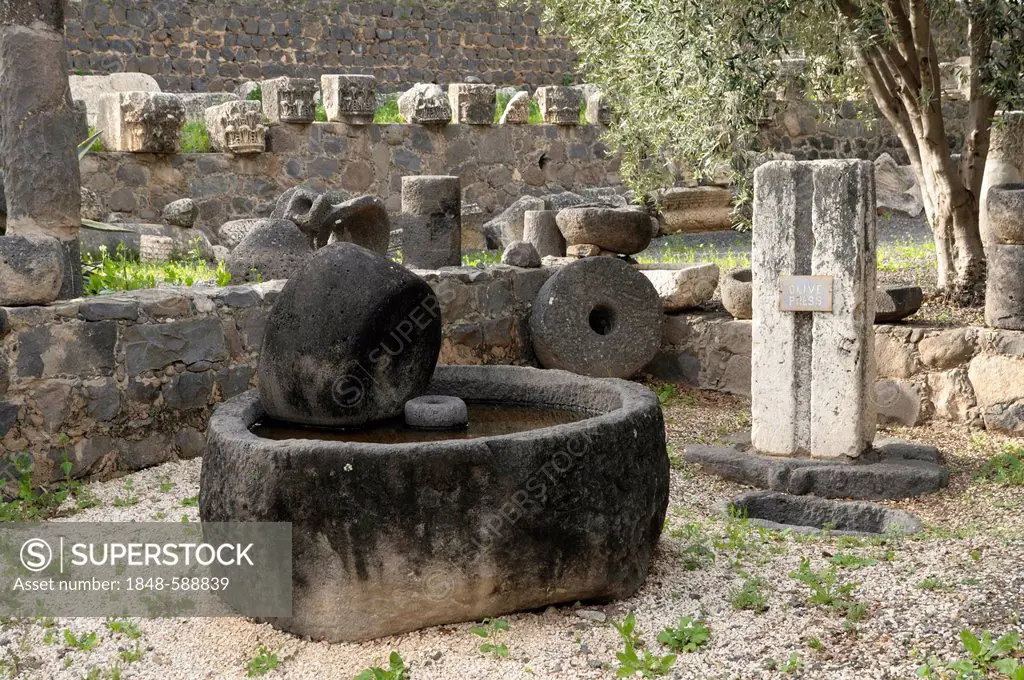 Ruins of Capernaum, Israel, Middle East