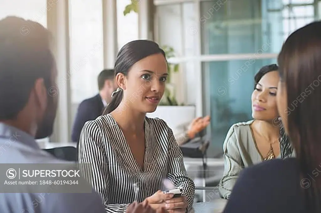 People at a business meeting in a modern office, AI generated, AI generated