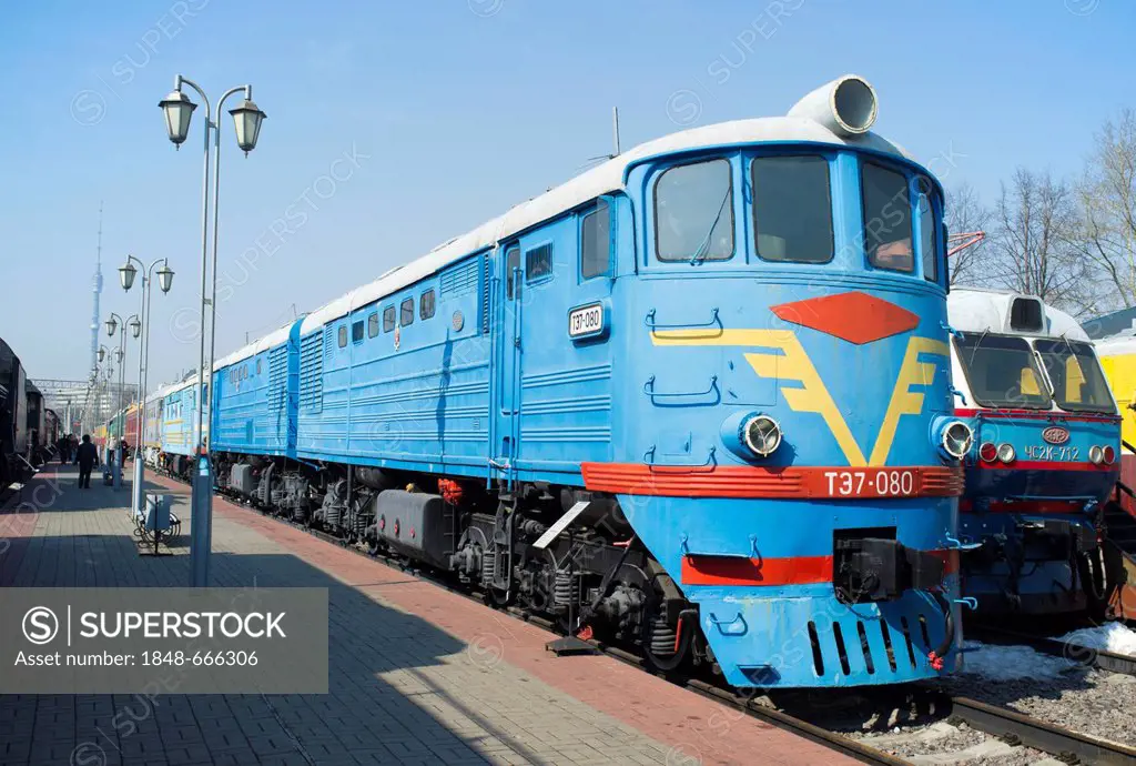 Russian diesel passenger locomotive TE7, built in 1963