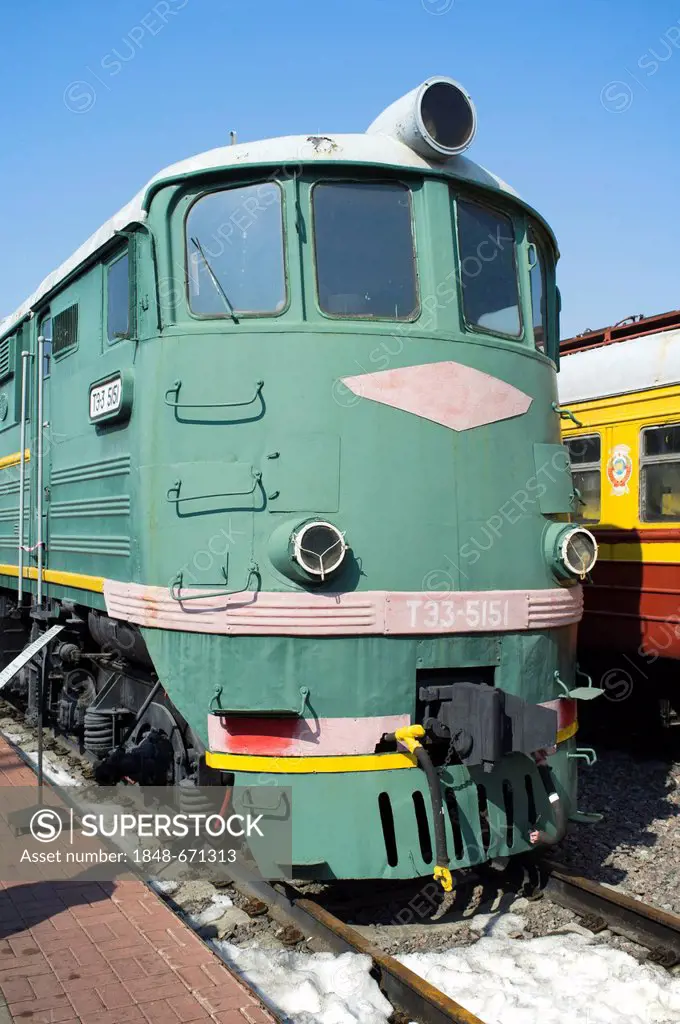 Russian diesel freight locomotive TE3