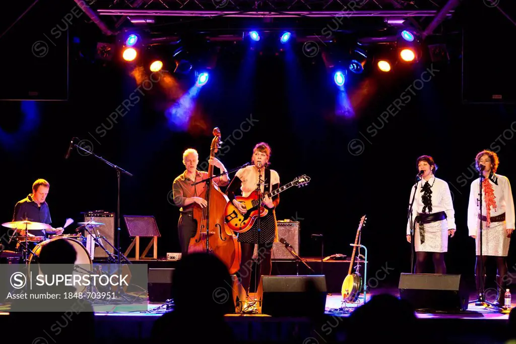 Swiss singer-songwriter Nadja Zela, live at the Schueuer concert hall, Lucerne, Switzerland, Europe