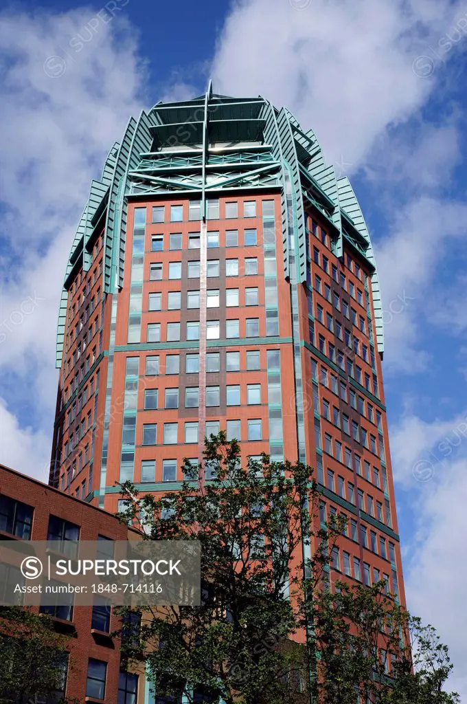 Zurich Toren tower, an office building by architect Cesar Pelli, Den Haag, The Hague, Holland, Netherlands, Benelux, Europe