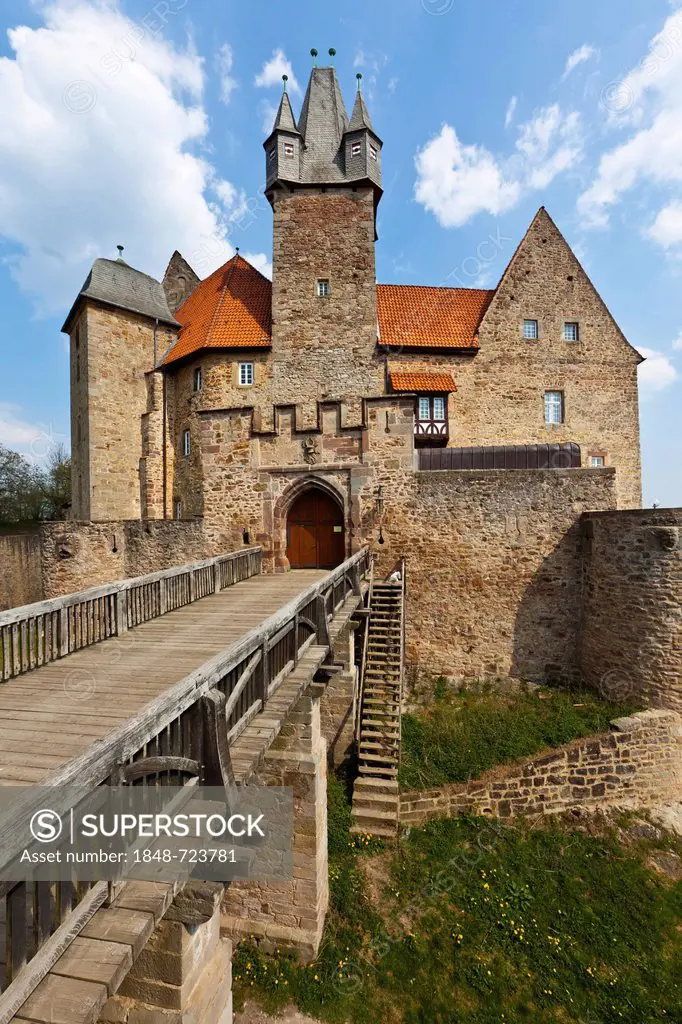 Spangenberg Castle, Spangenberg, Schwalm Eder district, Hesse, Germany, Europe, PublicGround