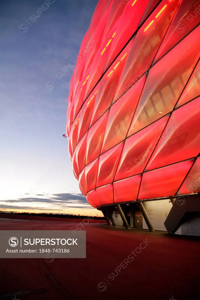 Allianz Arena football stadium, Munich, Bavaria, Germany, Europe