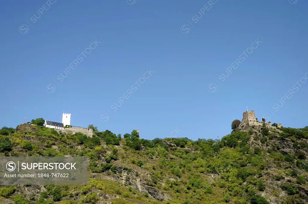 Feindlichen Brueder, castles of the so-called Adversarial Brothers, Burg Sterrenberg Castle and Burg Liebenstein Castle, UNESCO World Cultural Heritag...