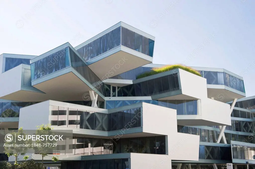 Actelion headquarters, designed by architects Herzog & de Meuron, Allschwil, Basel, Switzerland, Europe