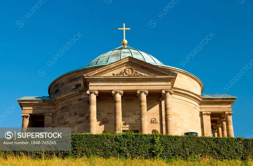 Wuerttemberg Mausoleum on Rotenberg Mountain, burial place of Queen Catherine and King William I of Wuerttemberg, near Stuttgart, Baden-Wuerttemberg, ...