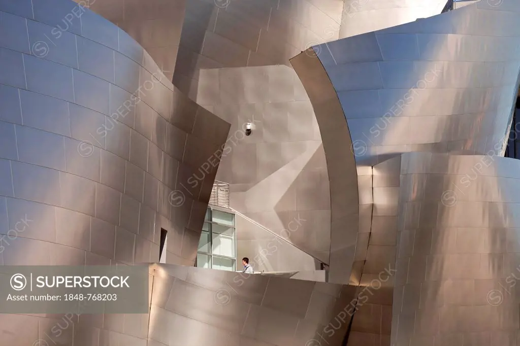 Walt Disney Concert Hall by Frank Gehry, partial view of the façade