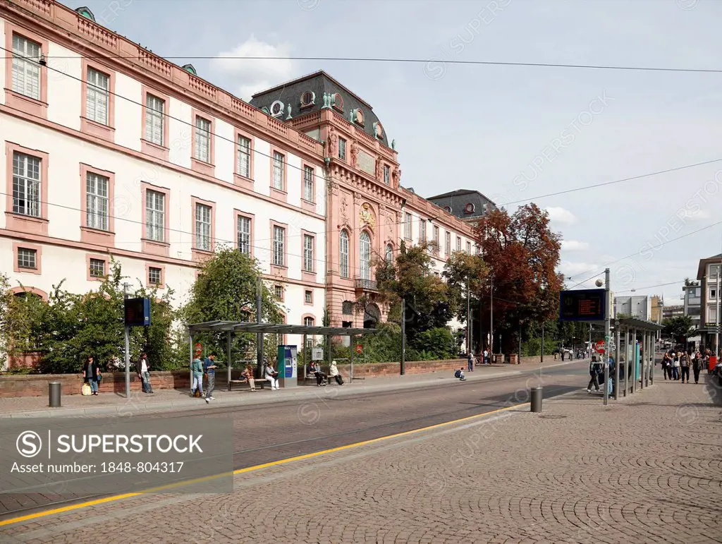 Ducal Palace of Darmstadt, today accommodating part of the University of Technology, TU Darmstadt, Darmstadt, Hesse, Germany, Europe