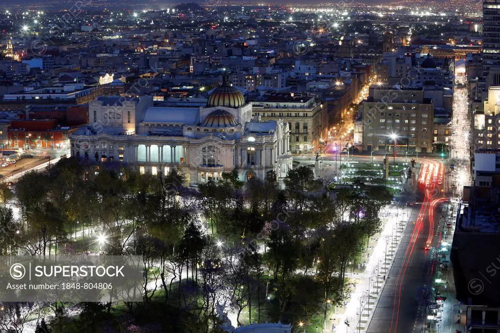 Palacio de Bellas Artes or Palace of Fine Arts, UNESCO Art Monument, Mexico City, Federal District, Mexico