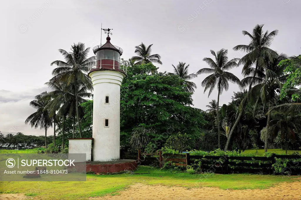 The old lighthouse of Kribi, built in 1906 during the German colonial period, Kribi, South Region, Cameroon