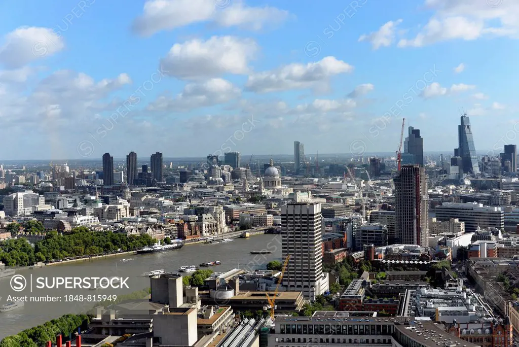 Views of London with the City of London at back, London, Greater London, England, United Kingdom