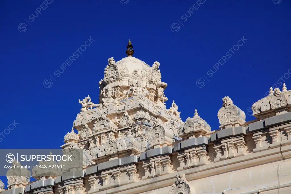 Architectural details, Thiru Murugan Temple, Montreal, Quebec Province, Canada