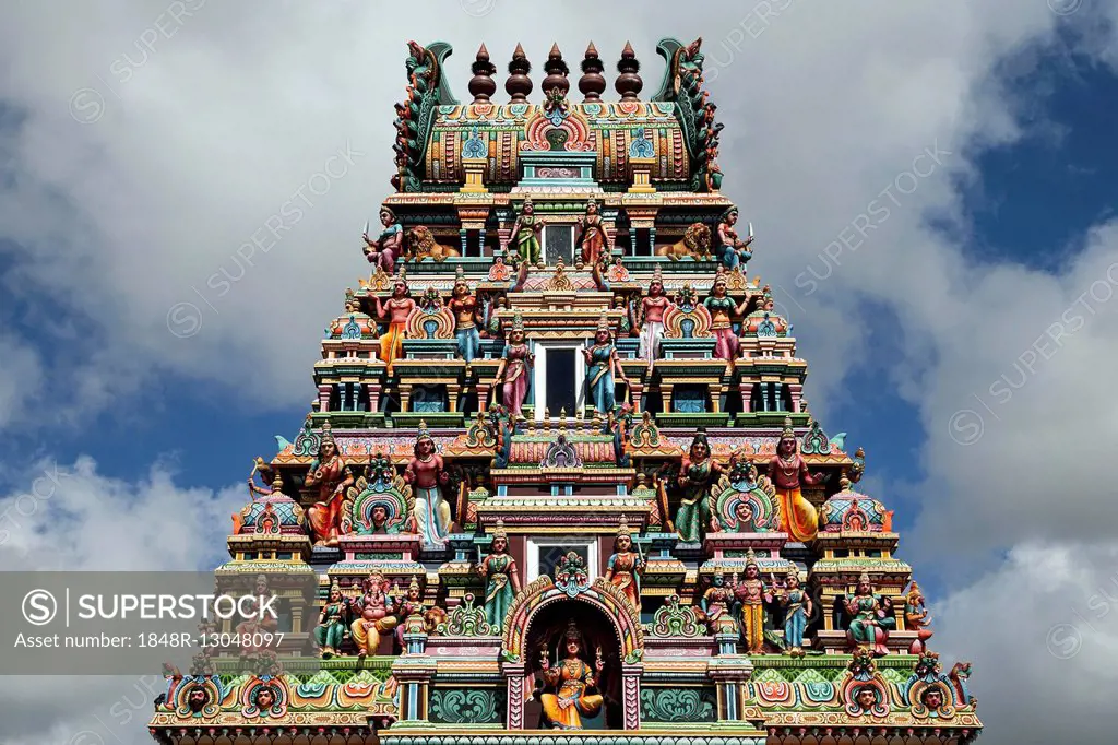 Hindu temple in Rose Belle, Mauritius