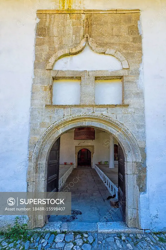 Entrance, King's Mosque, Xhamia Mbret, Mangalem District, Berat, Albania