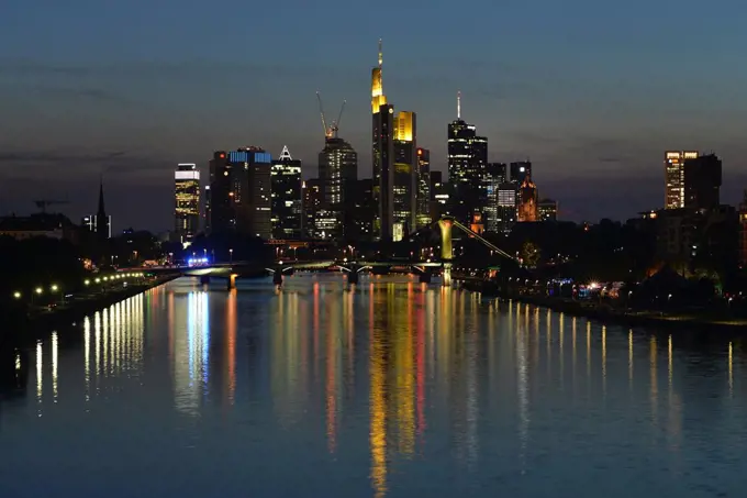 Banking district, Frankfurt am Main, Hesse, Germany, Europe