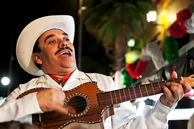 Mexican musician in Plaza Garibaldi, Mexico City, Distrito Federal, Mexico, Central America