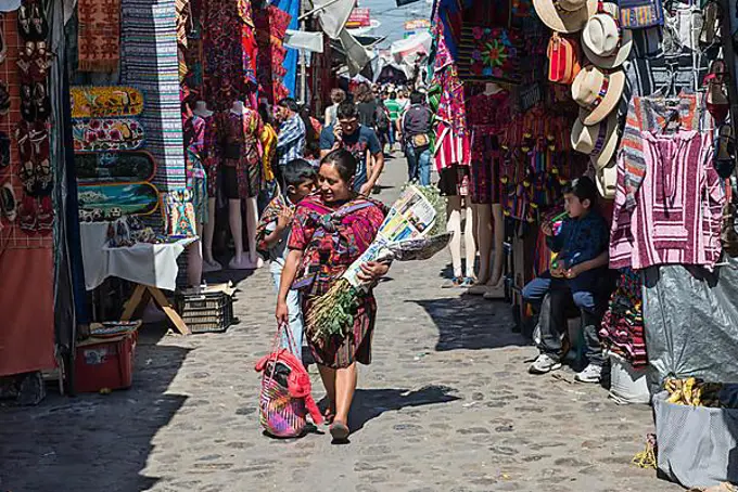 Market in Chichicastenango, Guatemala, Central America