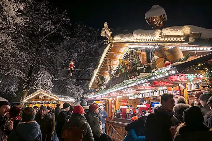 Haidhausen Christmas market, stalls, Munich, Bavaria, Germany, Europe