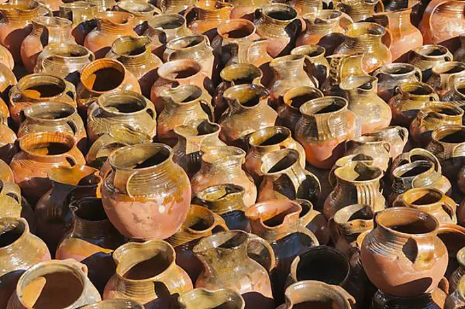 Pottery for sale, Chichicastenango, Guatemala, Central America