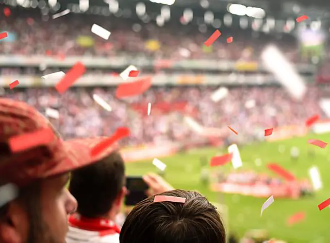 Fans in the stadium