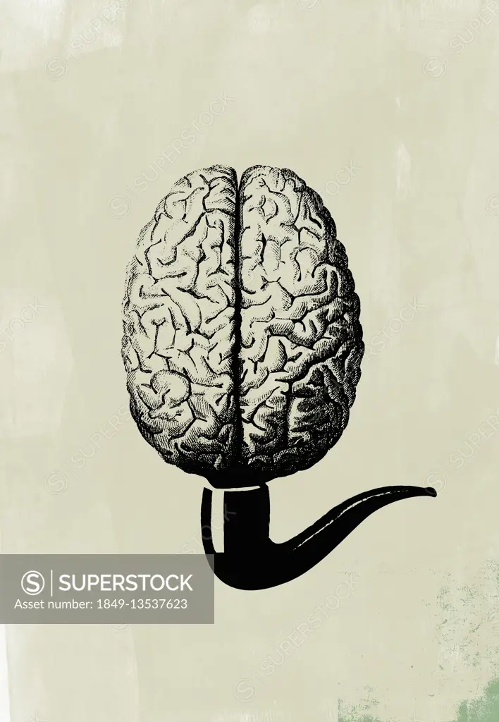 Human brain as smoke from pipe