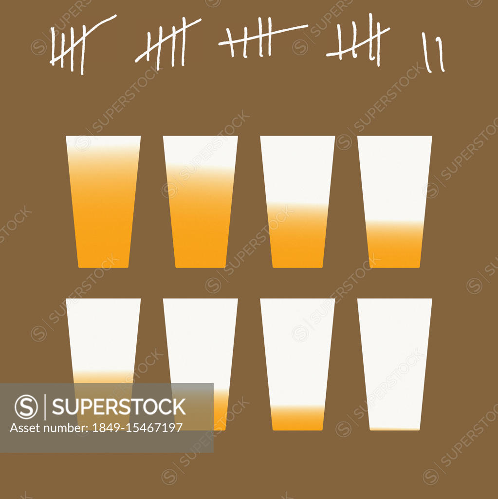 tally-chart-for-giving-up-drinking-superstock