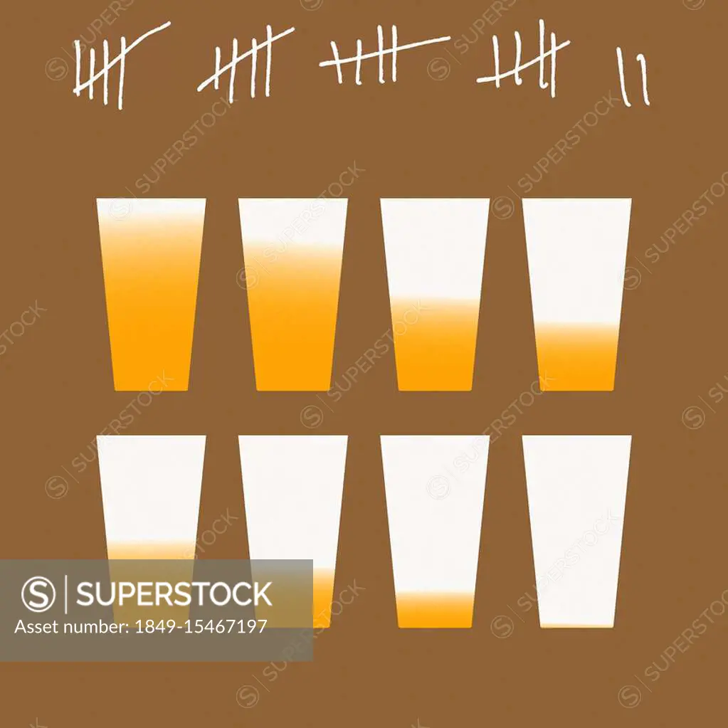 Tally chart for giving up drinking