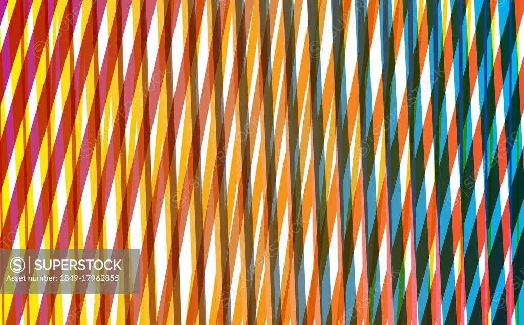 Abstract criss crossing stripe pattern