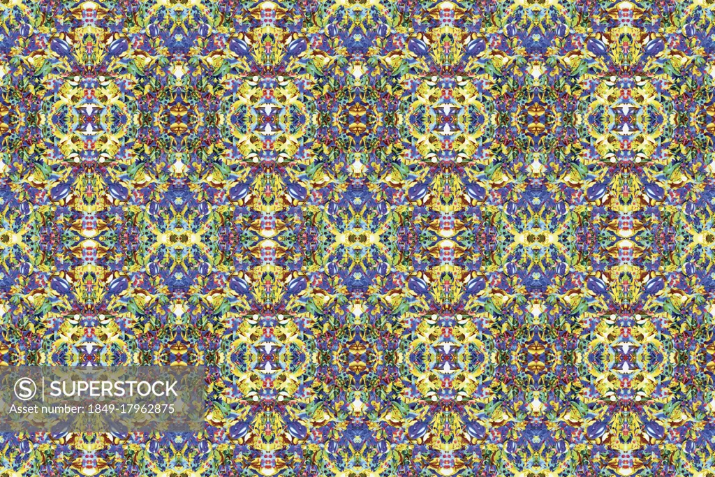 Abstract intricate kaleidoscope pattern