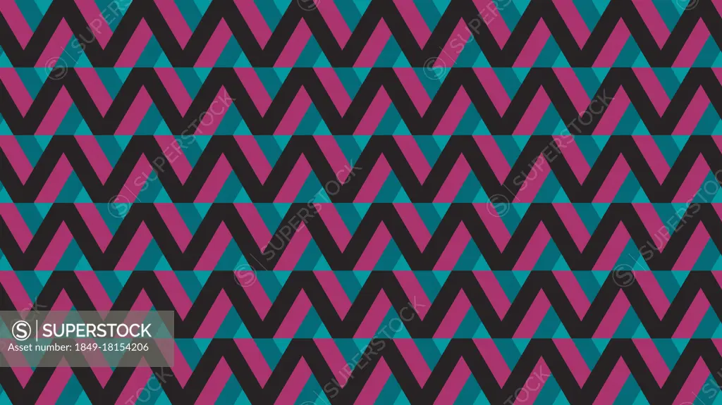 Abstract geometric repeat zig zag pattern