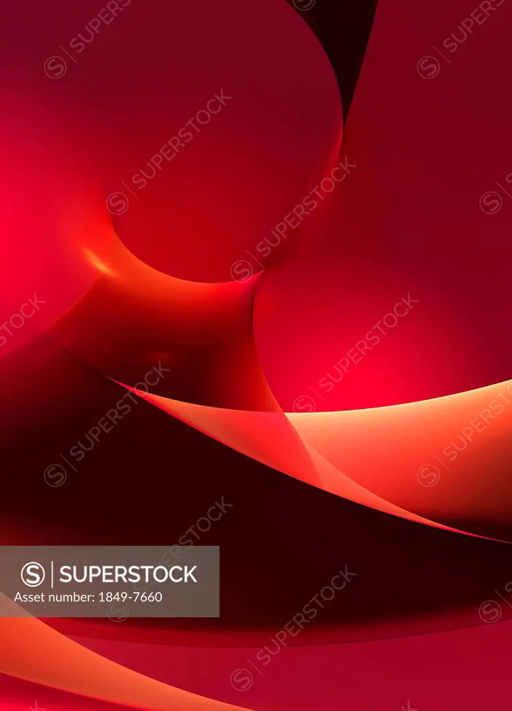 Bright red curve abstract backgrounds pattern