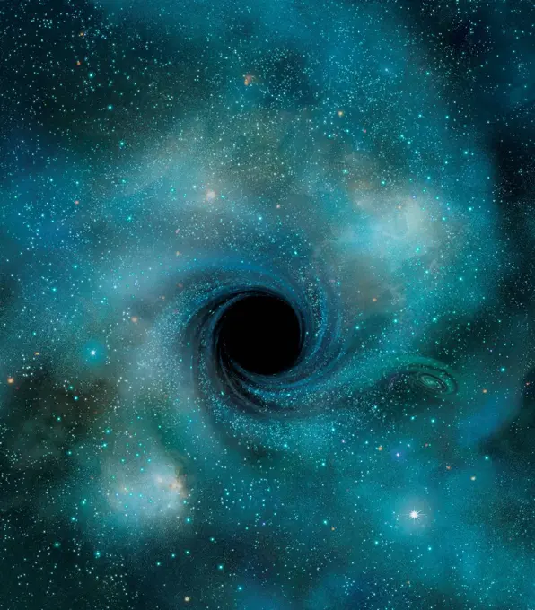 Black hole in outer space