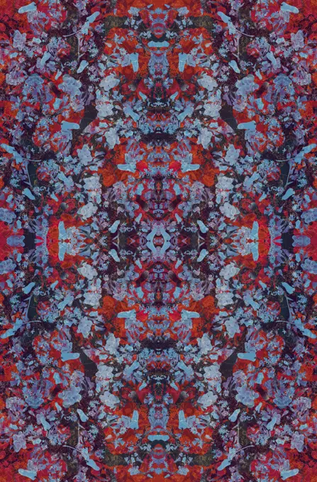 Abstract intricate kaleidoscope pattern