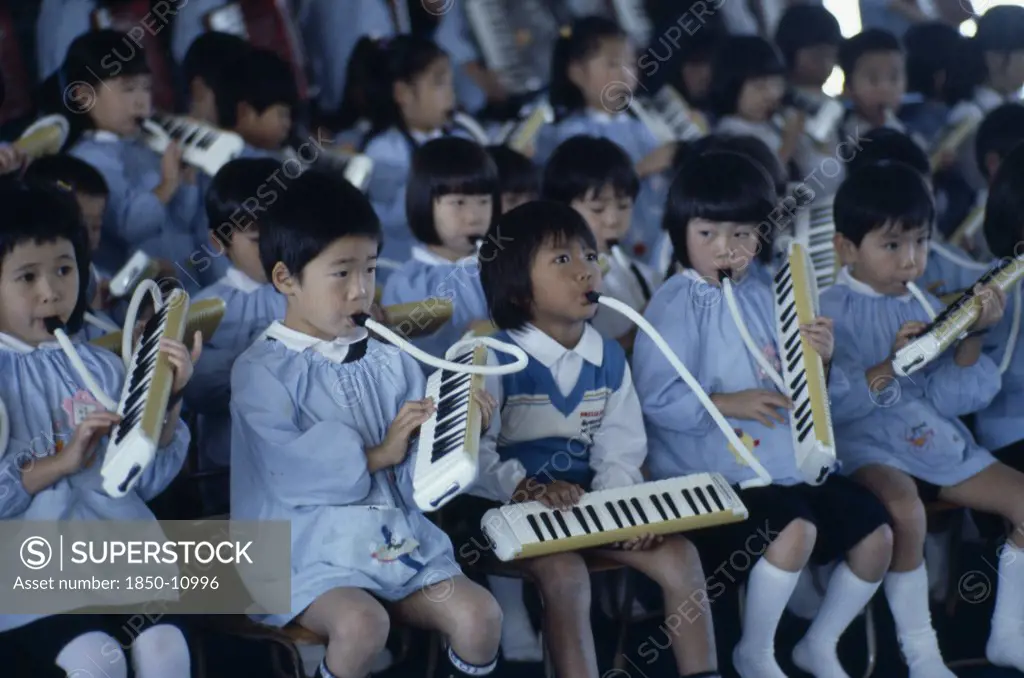 Japan, Education, Kindergarten Music Class.