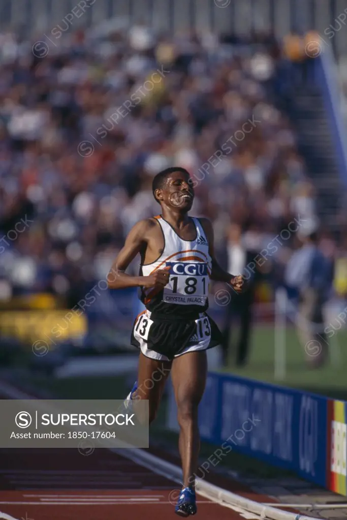 Sport, Athletics, Track, Haile Gebre Selassie. Ethiopian Athlete.