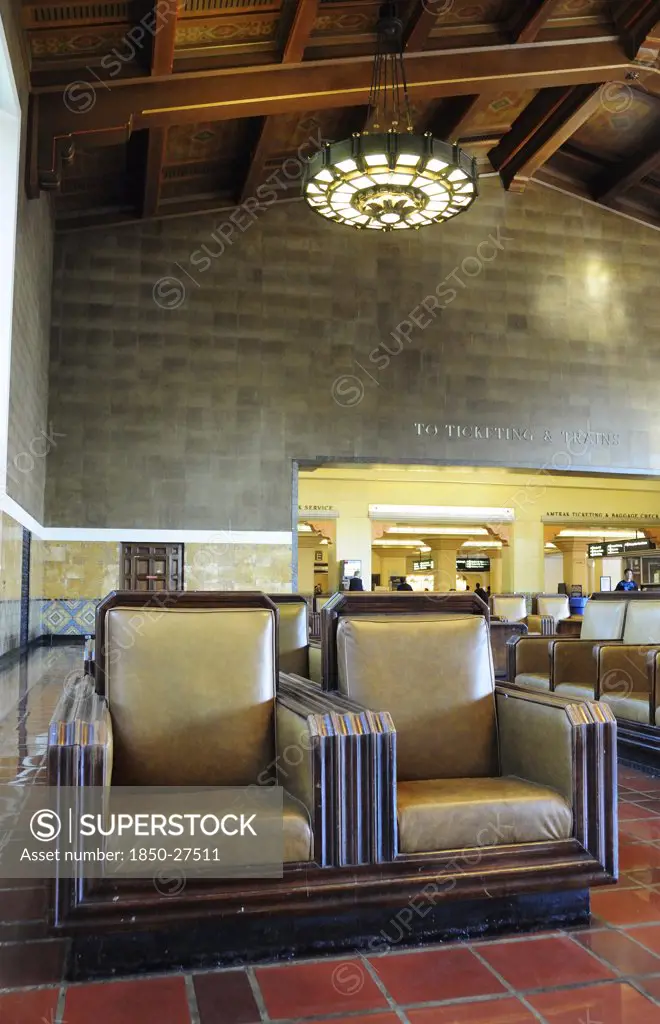 Usa, California, Los Angeles, 'Waiting Hall, Union Station'