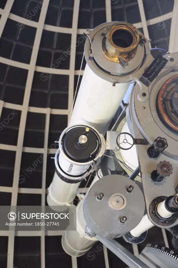 Usa, California, Los Angeles, 'Telescope Detail, Griffith Park Observatory'