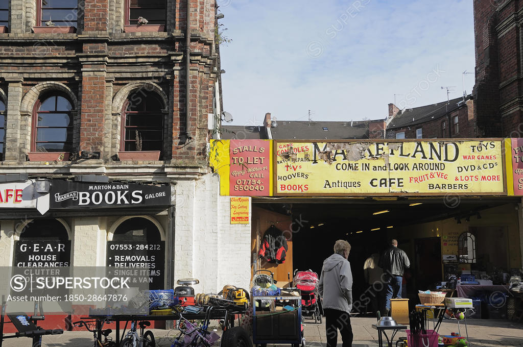 Scotland Glasgow East End The Barras weekend market. SuperStock